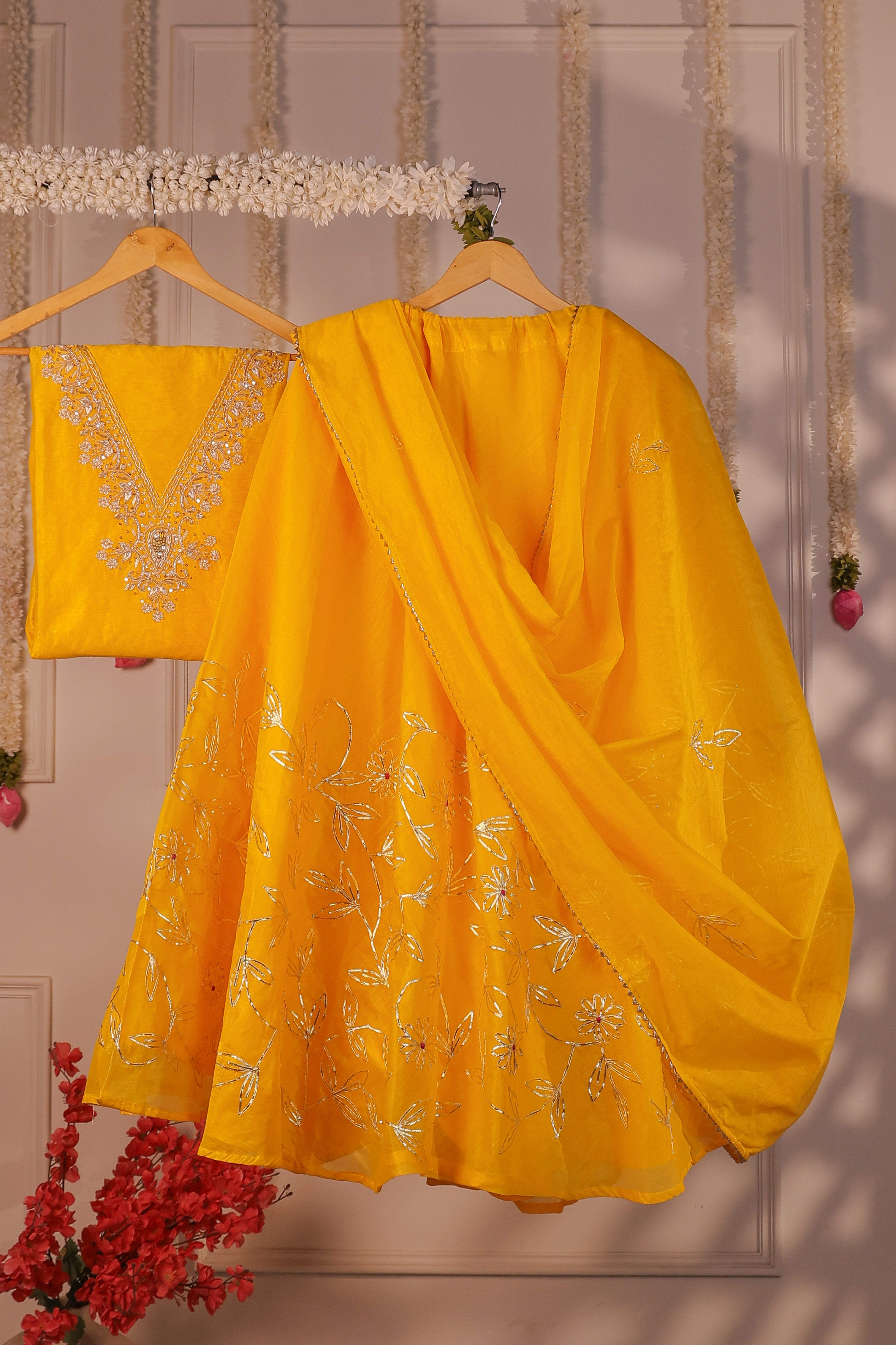 Haldi Opulence Semi-Stitched Lehenga Set