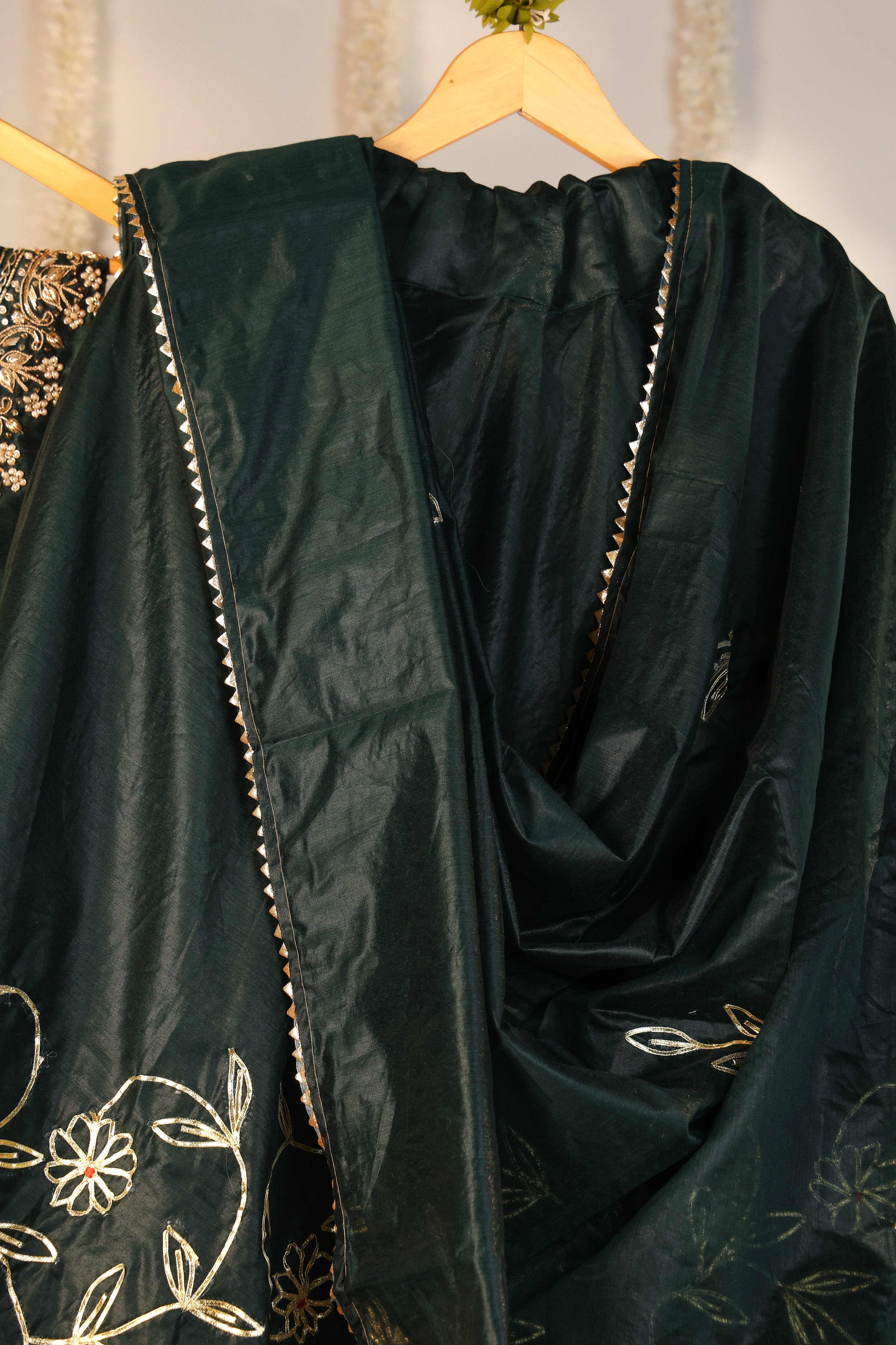 Emerald Royale Semi-Stitched Lehenga Set