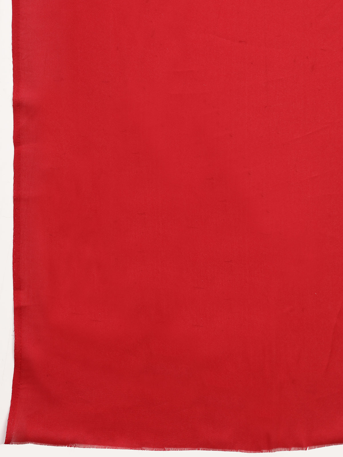 Vibrant Red Satin Silk Saree