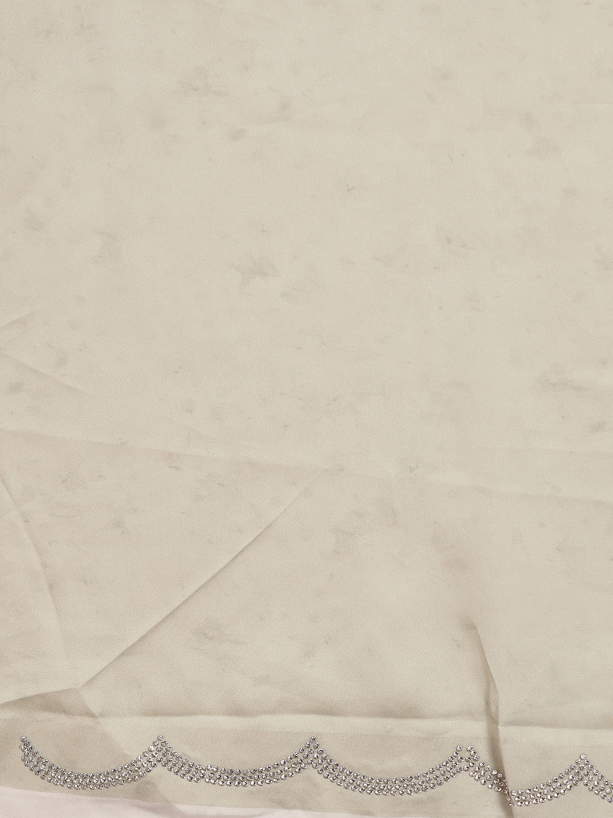 Off White Organza Floral Printed Sarees