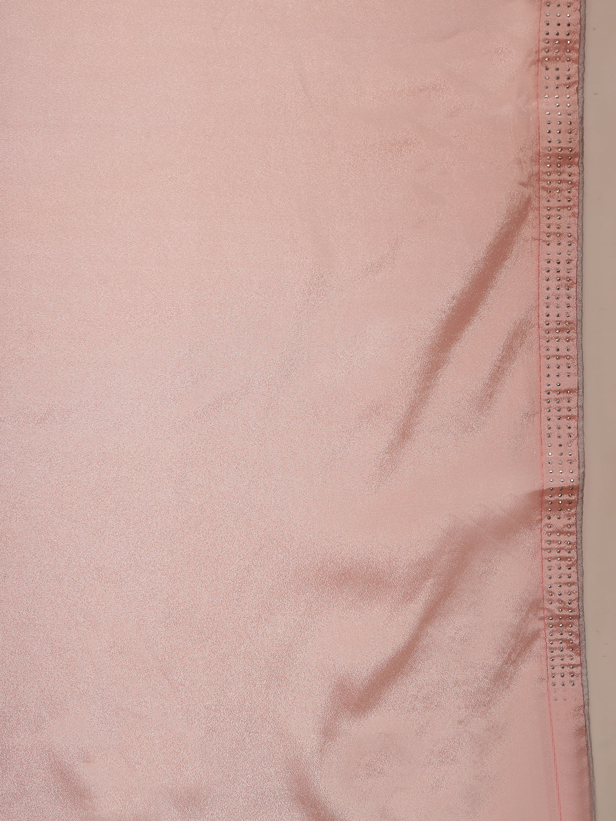 Light Pink Organza Saree with All-Over Sequin Work